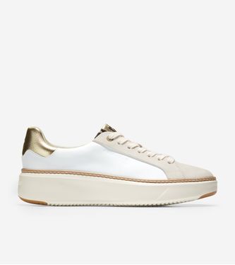 GrandPrø Topspin Sneaker White/Leopard Print