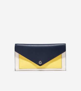 GRANDSERIES Flap Wallet British Tan/Lemon Drop/Ivory