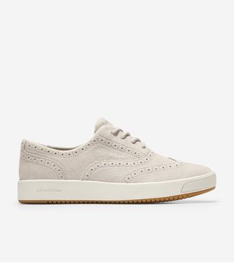 GrandPrø Finalist Oxford Dove Grey Suede