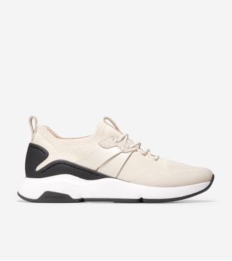 ZERØGRAND All-Day Trainer Beige Knit