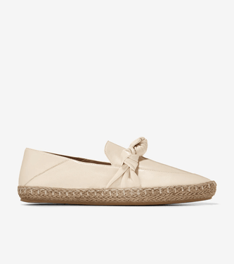 Cloudfeel Knotted Espadrille Angora Leather