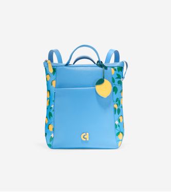 Grand Ambition Small Convertible Luxe Backpack Lemon Print