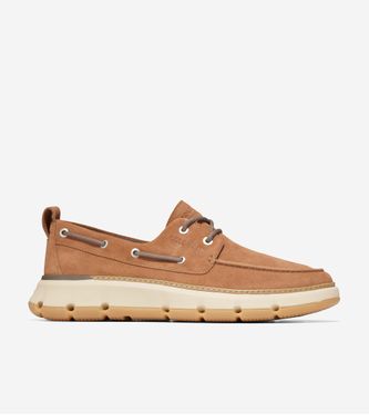 4.ZERØGRAND Regatta Boat Shoe Pecan-Angora-Gum