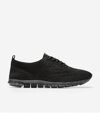 ZERØGRAND Wingtip Oxford Black Stitchlite-Black