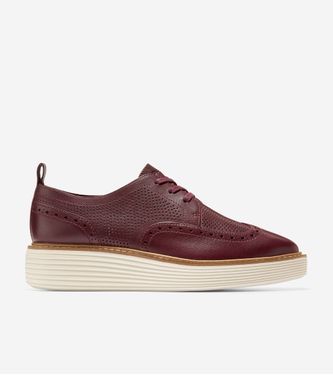 ØriginalGrand Platform Wingtip Oxford Bloodstone-Ivory