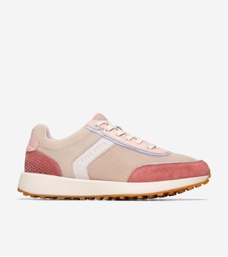 GrandPrø Wellesley Running Sneaker Light Sesame-Nylon-Light Mahogony Suede
