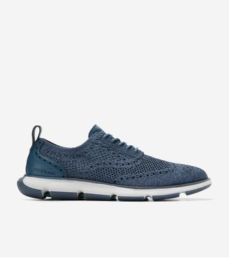 4. ZERØGRAND Wingtip Oxford Navy Blazer