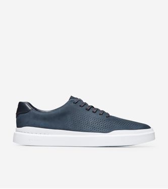 GrandPrø Rally Laser Cut Sneaker Navy Nubuck