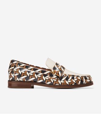 Lux Pinch Penny Loafer Rattan Printed