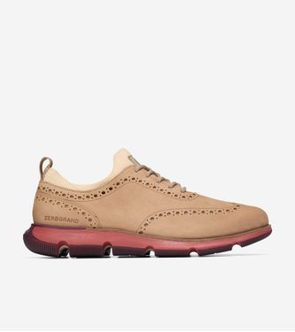 4.ZERØGRAND Wingtip Oxford Sesame Syrah