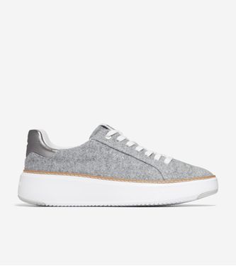 GrandPrø Topspin Sneaker Grey Wool Silver