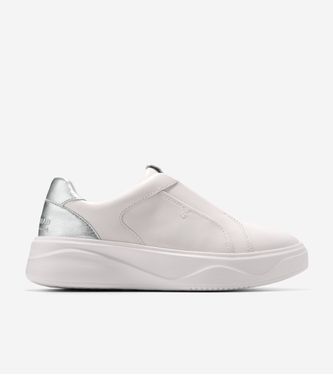 GrandPrø Demi Slip On Sneaker  Silver White