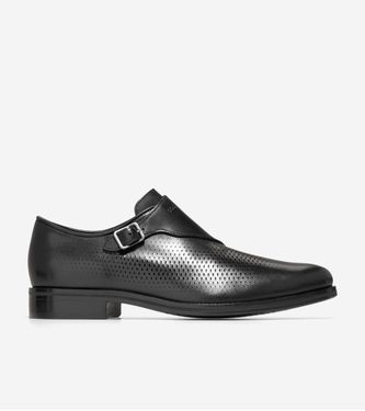 Washington Grand Laser Monk Strap  Black