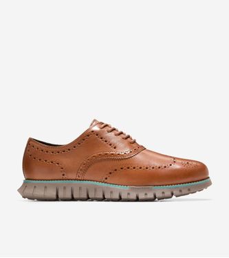 ZERØGRAND Remastered Wingtip Oxford Acorn/Irish Coffee