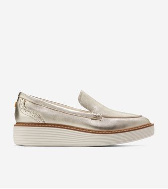 ØriginalGrand Platform Venetian Loafer Soft Gold