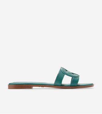 Chrisee Sandal Green Lizard Print Lt 5