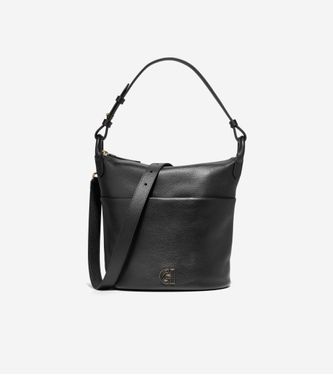 Essential Soft Bucket Bag Black