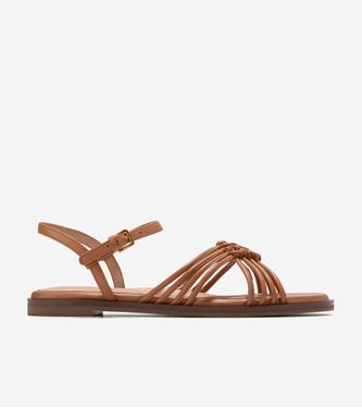 Jitney Knot Sandal Pecan Leather