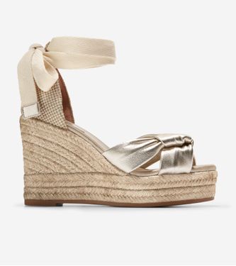 Cloudfeel Hampton Sandal Gold Canvas
