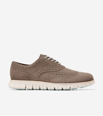 ZERØGRAND Remastered Wingtip Oxford Truffle Silver