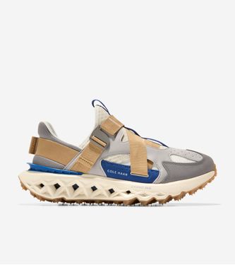 5.ZERØGRAND Monk Strap Runner Drizzle/Limoges