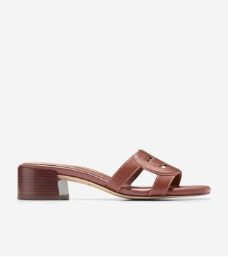 Chrisee Heel Sandal Dark Cuoio