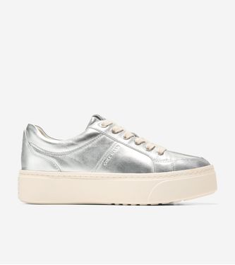 GrandPrø Max Platform Sneaker Silver Metalic