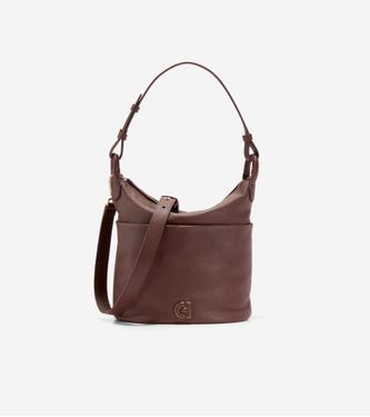 Essential Soft Bucket Bag Deep Mahogany
