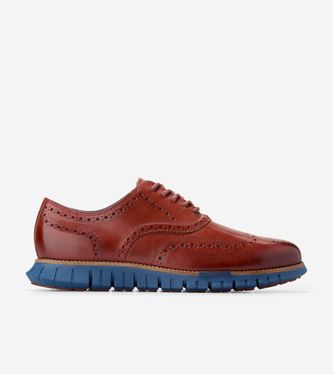 ZERØGRAND Remastered Wingtip Oxfords Mahogany Ensign
