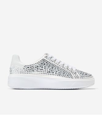 Grandpro Topspin Sneaker Crystal Silver White