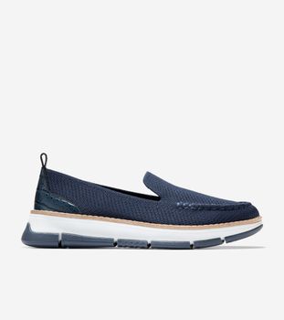 ZERØGRAND Rella Stitchlite™ Venetian Loafers Navy Blazer