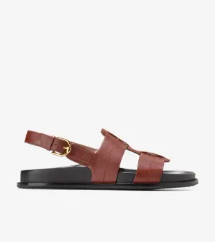 Marlee Fisherman Sandals Dark Cuoio