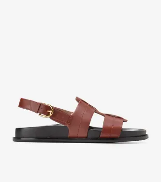 Marlee Fisherman Sandals Dark Cuoio