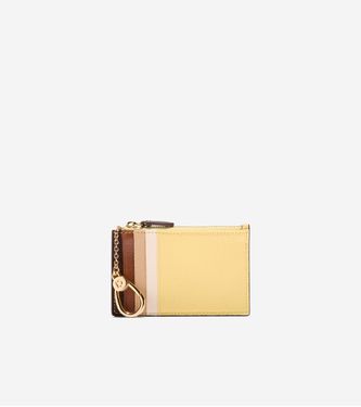 Card Case with Zip Pale Banana Combo