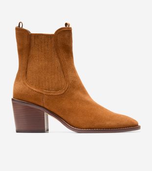 Janelle Chelsea Bootie Tobacco Suede