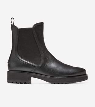 Lyndon Waterproof Chelsea Booties Black
