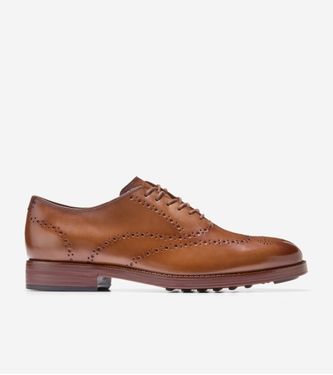 Ledley Grand Brogue Oxford British Tan Natural
