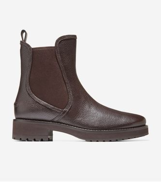 Lyndon Waterproof Chelsea Booties Chocolate