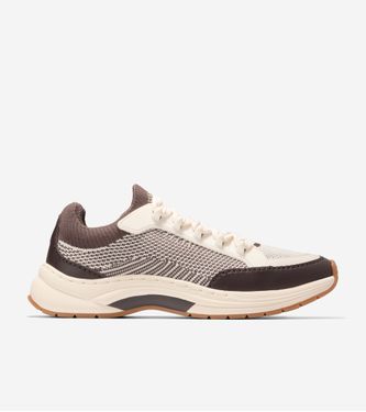 GrandPro Eleeana Knit Running Chocolate Ivory
