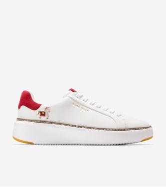 GrandPrø Topspin Sneaker White Rio Red